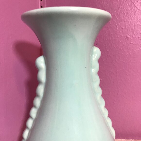 Vintage Other - Vintage Light Robin Blue MCM Mid-Century Modern Vase GUC Retro Home Decor Style